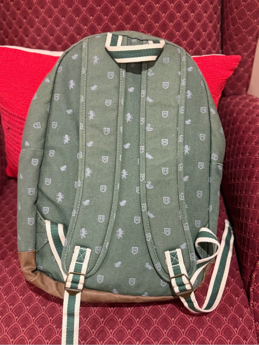 Slytherin Green Canvas Backpack - Harry Potter